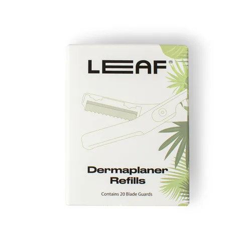 Vista 4 de Leaf Shave Recambios para dermaplaner Leaf - 10 cuchillas de repuesto y 10 protectores de cuchillas de repuesto