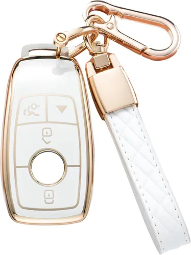 Vista 7 de Funda para llavero Mercedes Benz, compatible con Clase A Clase C Clase G 2017-2020 Clase E Clase S