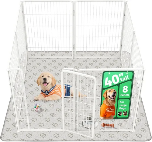 Vista 67 de FXW Homeplus Unleashed Corralito para Perros de Interior - Juego Sin Estrés y Seguro, Resistente de 24 Pulgadas 2 Paneles Corralito para Cachorros