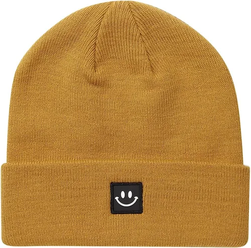Vista 12 de MaxNova Gorro de punto con cara sonriente para hombres/mujeres