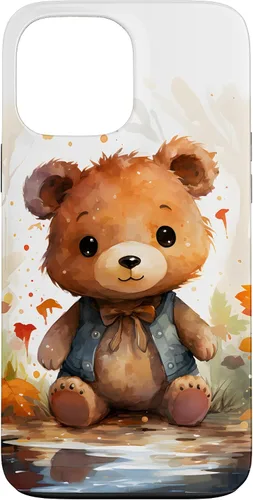 Vista 24 de Funda de oso de peluche con chaleco para iPhone 17