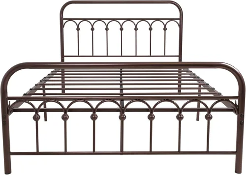 Vista 7 de Marco de cama, somier metálico y resistente, estilo clásico con cabecero 8013G4 80104 6608 6609