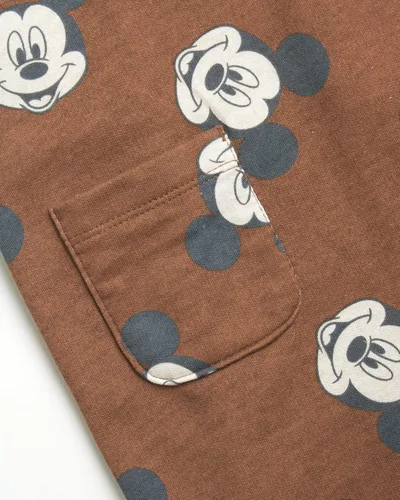 Vista 4 de Disney Conjunto de pijama de Mickey Mouse para bebé 2 piezas y camisa de manga larga