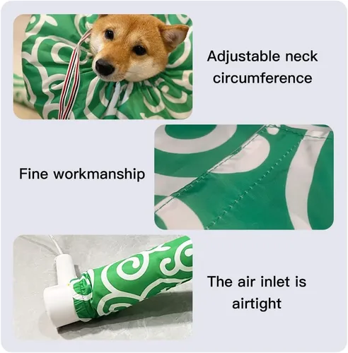 Vista 5 de WAYUTO Bolsa de secado flexible para mascotas con cordón, bolsa de secado de pelo de perro, caja de secado de pelo para cachorros, bolsa secadora