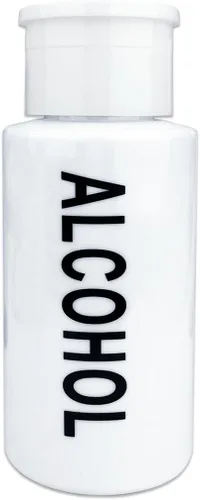 Vista 15 de Dispensador de bomba de empuje transparente de 7 onzas, botella recargable vacía con tapa abatible, para esmalte de uñas, viajes, embalaje