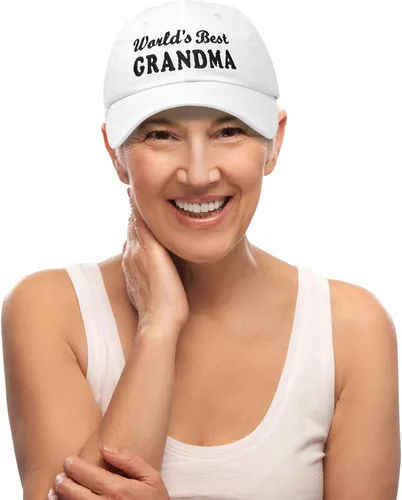 Vista 2 de DALIX Worlds Best Grandma Hat Gift Gorra de algodón bordado