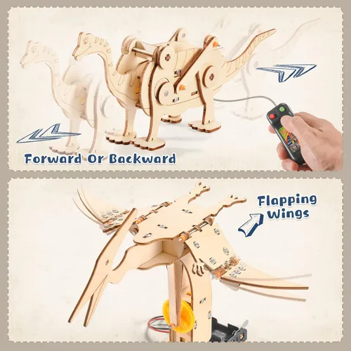 Vista 4 de Kits STEM 9 en 1 para niños de 8 a 12 años, proyectos de experimentos científicos y de dinosaurios para construir, juguetes de construcción
