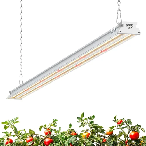 Vista 10 de Barrina TX-S60 Luz de crecimiento de 4 pies para plantas de interior, 240W (4 x 60W, equivalente a 1680W), alto PPFD, espectro completo con LEDs