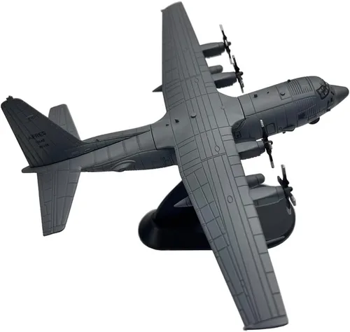 Vista 4 de Modelo de avión de ataque a tierra pesada AC130 AC-130 a escala 1/200 para colección o regalo (AC130 No1)