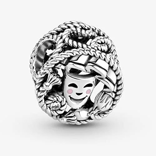 Vista 2 de Atrapasueños azules que brillan en la oscuridad con forma de atrapasueños para abalorios de plata 925 pulsera de joyería agradable y profesional