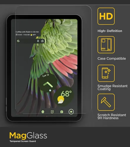Vista 3 de magglass diseñado para Google Pixel Tablet - Protector de pantalla de vidrio templado (tableta Pixel 2023, 10.95 pulgadas)