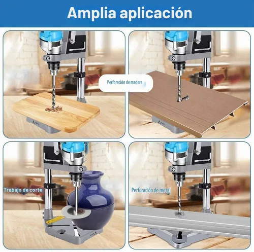 Vista 4 de Prensa de taladro GOTOTOTOP, soporte ajustable para taladro de escritorio