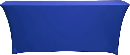 Vista 10 de YOUR CHAIR COVERS - Mantel elástico rectangular estándar de elastano de 6 pies x 18 pulgadas, color negro