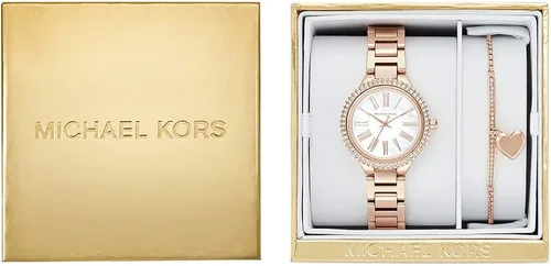 Vista 2 de Michael Kors Taryn Reloj de cuarzo para mujer con correa de acero inoxidable oro rosa 16 Modelo MK3858