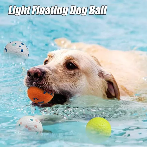 Vista 3 de Bolas flotantes indestructibles para perros de raza pequeña, ligeras, duraderas, inodoras, de 2.5 pulgadas, paquete de 3