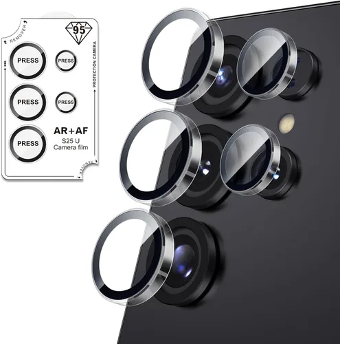 Vista 19 de Protector de lente de cámara para Samsung Galaxy S22 Ultra, protectores de lente individuales con marco de alineación, funda protectora de pantalla