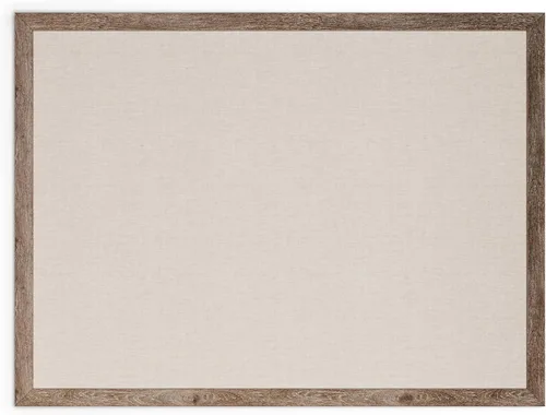 Vista 9 de U Brands - Tablón de anuncios de lino, de corcho de lino, 23 x 35 pulgadas, marco de madera rústica (4891U00-01)