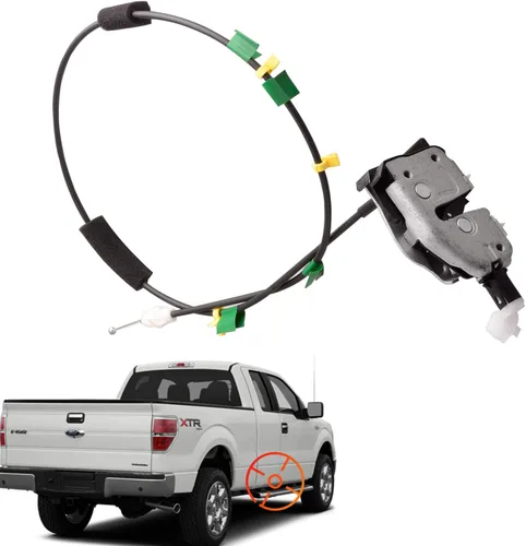 Vista 19 de Pestillo de puerta con conjunto de cable compatible para Ford F-150 de cabina extendida 2004-2008 Reemplazo de puerta trasera derecha 6L3Z18264A00B