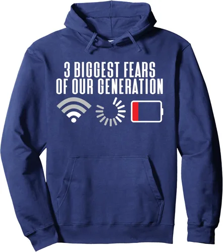 Vista 5 de 3 Biggest Fears Of Our Generation Tank Top Mens Womens Funny Pullover Hoodie