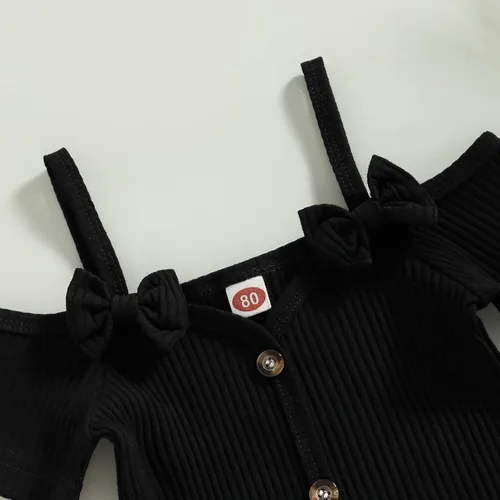 Vista 94 de TheFound Trajes de verano para niñas pequeñas, sin mangas, de punto acanalado, halter, pantalones cortos, ropa para recién nacidos, conjunto de 3
