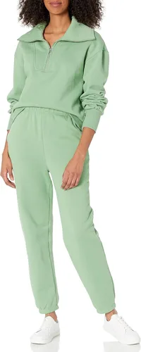 Vista 3 de The Drop Harley - Pantalón deportivo de vellón de cintura alta para mujer