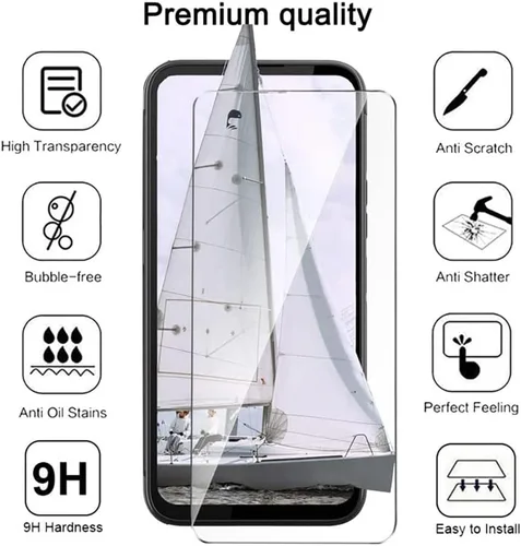Vista 7 de Compatible with Huawei P30 Lite 2020 Case Colorful Custom Cover with 2 Pack Tempered Glass Screen Protectors - Shockproof Scratch-Resistant