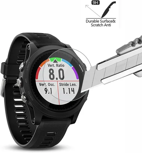 Vista 4 de Paquete de 4 protectores de pantalla de vidrio templado para Garmin Forerunner 935, [0.01 in 2.5D High Definition 9H] Premium Clear Protector