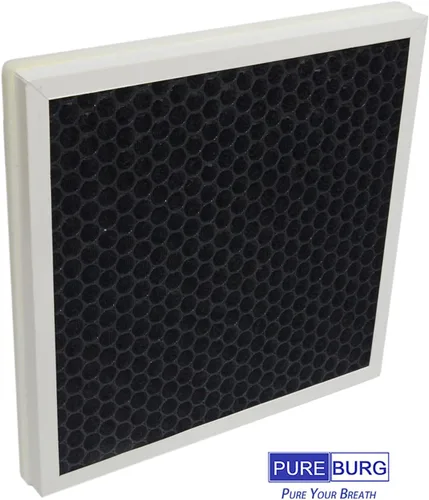 Vista 5 de PUREBURG Filtro HEPA de repuesto compatible con purificador de aire LAMPICK Cleaner-A6, paquete de 2 unidades H13 de carbón activado por filtración