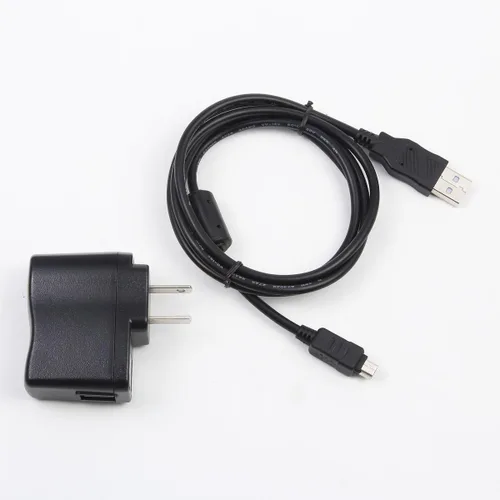 Vista 4 de MaxLLTo Adaptador de corriente alterna USB extra largo de 5 pies, cargador de batería, cable de sincronización de datos para cámara Olympus FE-4020