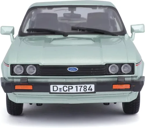 Vista 4 de Bburago - Modelo a escala 1/24 compatible con Ford Capri 1600 GT 1982 (verde)