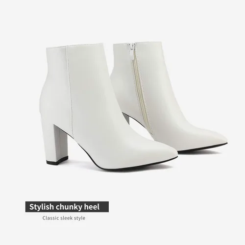 Vista 2 de DREAM PAIRS - Botines de mujer de tacón alto y grueso