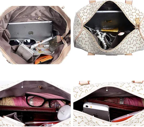 Vista 4 de Juego de 6 bolsas de mano para mujer bolso cruzado con asa superior