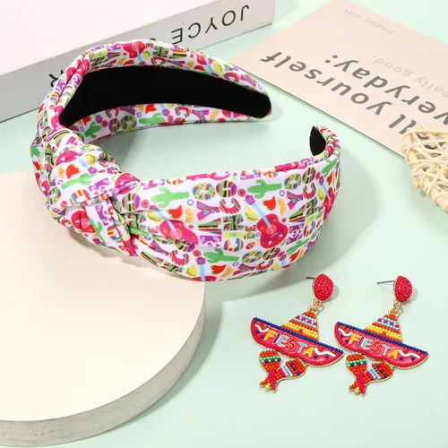 Vista 184 de YAHPERN Diadema para el día de San Valentín para mujer, colorida diadema de algodón con estampado de corazón de conversación XOXO Love, diadema