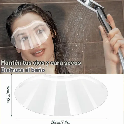 Vista 6 de 100 piezas de protector facial y ocular para ducha después de la cirugía, protector ocular transparente desechable de plástico para ducha, protector