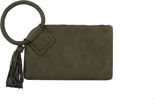 Vista 6 de Monedero de mano para mujer, cartera de noche con correa de mano, informal, formal, de cuero vegano, Metro Muse