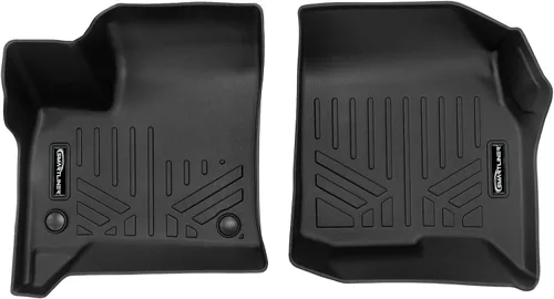 Vista 32 de SMARTLINER Juego de alfombrillas de piso de 2 filas compatibles con Chevrolet Traverse 2011-2017