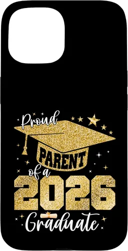 Vista 6 de Proud Parent of a Class of 2026 Graduate Senior Graduation Case for iPhone 16