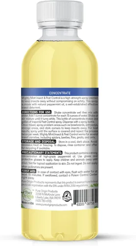 Vista 8 de Mighty Mint Concentrado repelente de insectos de aceite de menta – Control natural de insectos en interiores y exteriores para arañas, hormigas