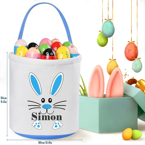 Vista 3 de Regalos de Pascua personalizados para niños, cestas de Pascua personalizadas de Jocidea para niños, canasta de Pascua juguetes para niñas, juguetes