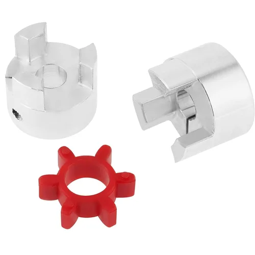 Vista 7 de Acoplamiento de eje flexible de ciruela de aluminio de 0.394 in a 0.551 in, diámetro de 1.181 in de longitud de 1.575 in, conector de motor paso a