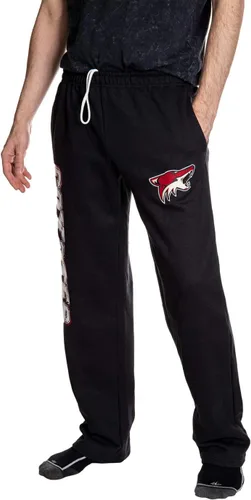 Vista 2 de NHL Pantalones deportivos de forro polar premium oficiales del equipo para hombre arizona Coyotes