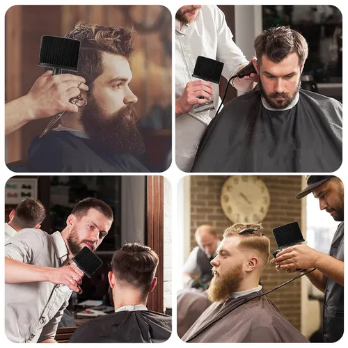 Vista 4 de Cepillo de pelo suave para limpiar el cuello y las orejas, suministros de peluquería