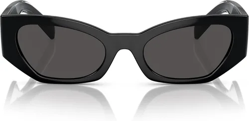 Vista 4 de Dolce & Gabbana DG 6186 - Gafas de sol para mujer, color negro y gris brillante, Negro