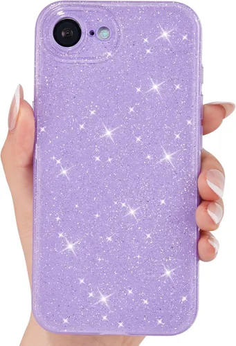 Vista 46 de Svanove Funda para iPhone 11 con Purpurina, Brillante Femenina Linda con Brillo Resplandeciente Reluciente Luminosa Funda de Teléfono para Mujeres