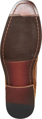 Vista 9 de Steve Madden Jefries - Botines para hombre Botas casuales Marrón (Dark Tan)