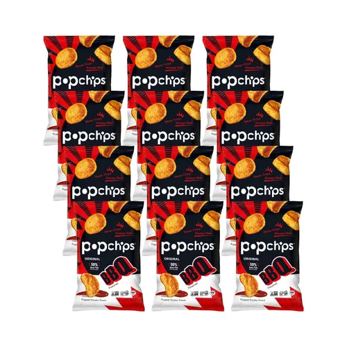 Vista 27 de Popchips Paquete variado de papas fritas, porciones individuales de 0.8 onzas (paquete de 24), 4 sabores: 8 sal marina, 8 barbacoa, 4 crema agria