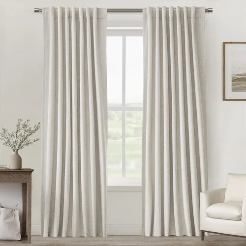 Vista 45 de UHITECH Short Blackout Curtains for Bedroom 24 Inch Long 2 Panels, Beige