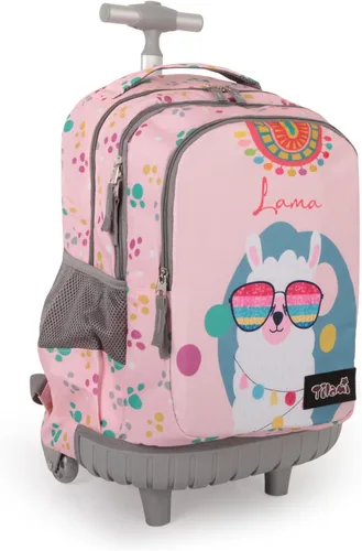 Vista 17 de Tilami Mochila con ruedas para niños y niñas, astronauta