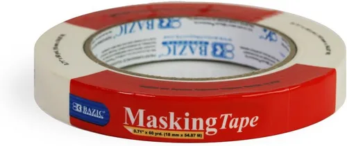 Vista 9 de BAZIC - Cinta adhesiva de uso general de 0.71 x 2160 pulgadas (60 yardas) tears by hand and writes on for painting and labeling