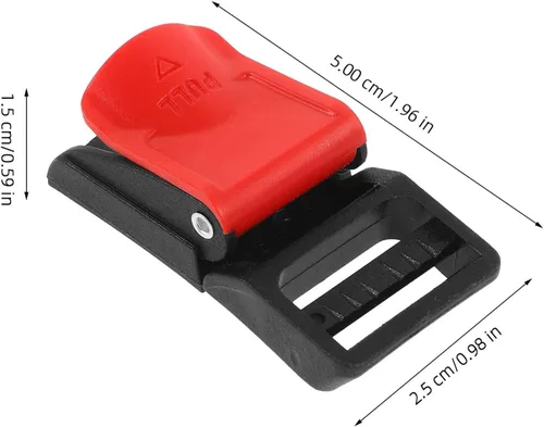 Vista 2 de 6pcs Motorcycle Helmet Quick Release Buckle Replacement Plastic Side Release Clips Featuring Reliable Locking Mechanism Easy Attachment and